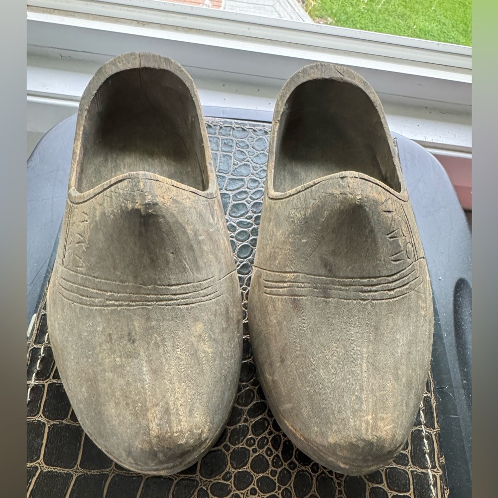 Vintage Wooden Clogs great for the garden or decorating